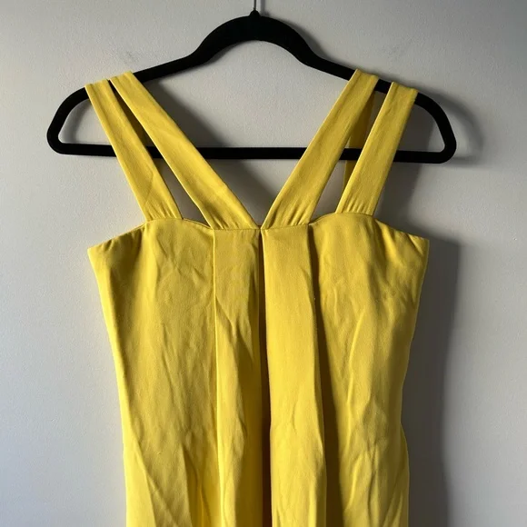 Oscar de la Renta yellow maxi dress gown (AS IS) - Picture 2 of 12